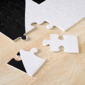 ラブグクールラフィック、ブラック ジグソーパズル (側面)