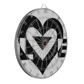 ラブグクールラフィック、ブラック ダーツボード (正面左)