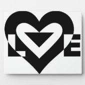 ラブグクールラフィック、ブラック フォトプラーク (正面)