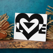 ラブグクールラフィック、ブラック フォトプラーク (側面)