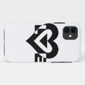 ラブグクールラフィック、ブラック Case-Mate iPhoneケース (裏面(横))