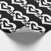 ラブグクールラフィック、ホワイト ラッピングペーパー (角)