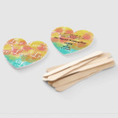 ラブグパーソナライズされたーアッシュの水彩画 ハンドファン (組立なし)