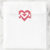 ラブグラフィッククール、さくらんぼピンク スクエアシール (バッグ)