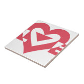 ラブグラフィッククール、さくらんぼピンク タイル (側面)