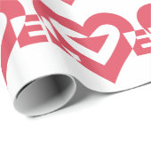 ラブグラフィッククール、さくらんぼピンク ラッピングペーパー (ロールコーナー)