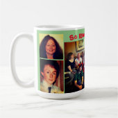 ラブグリーンのコラージュ コーヒーマグカップ (左)