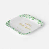 ラブグリーンサンパトリックの日ブライダルシャワー ペーパープレート (傾斜あり)