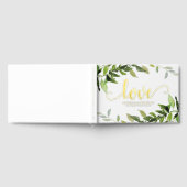 ラブグリーンリーユーカリブライダルシャワー ゲストブック (全面)