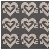 ラブグレイ・オン・ブラック ファブリック (見本)