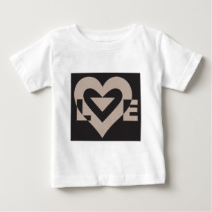 ラブグレイ・オン・ブラック ベビーTシャツ