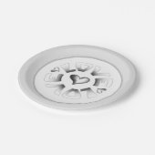 ラブグレー紙プレート ペーパープレート (アングル)