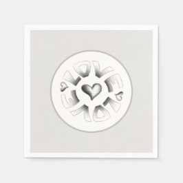 ラブグレー スタンダードカクテルナプキン