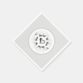 ラブグレー スタンダードカクテルナプキン (角)