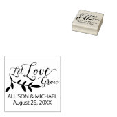 ラブグロウ結婚式の引き出物ゴム印 ラバースタンプ (押印)