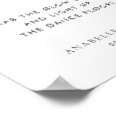 ラブグロースティックハートダンスフロア結婚のサイン ポスター (角)