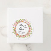 ラブグローピンクフローラとセージブライダルシャワー フェイバータグ (インサイチュ)