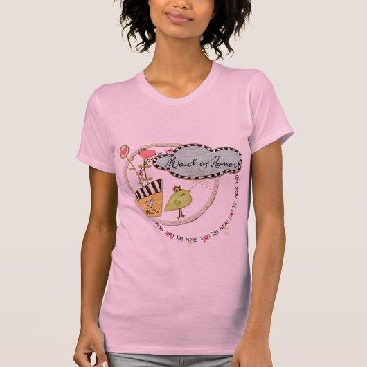 ラブグローブメイド・オブ・オーナー(花嫁付き添い人)シャツ Tシャツ (正面)