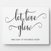 ラブグロー結婚のサインTabletop Plue フォトプラーク (正面)