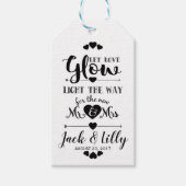 ラブグロー結婚式の引き出物グロースティック贈り物ラベル ギフトタグ (正面)