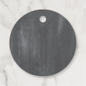 ラブグロー結婚式の引き出物ラベル、キャンドル フェイバータグ (裏面)