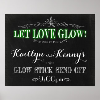 ラブグロー – Glow Stick Send Off 16x20 ポスター