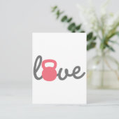 ラブケトルベルピンク ポストカード (スタンド正面)