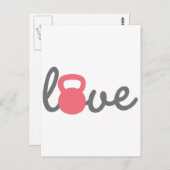 ラブケトルベルピンク ポストカード (正面/裏面)