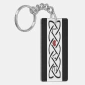 ラブケルト結び目模様 キーホルダー (正面左)