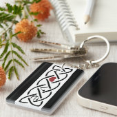 ラブケルト結び目模様 キーホルダー (正面右)