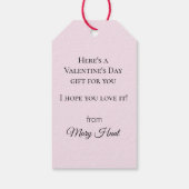 ラブケルビアンジェルズウィズ赤いハート ギフトタグ (裏面)