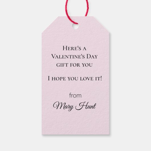 ラブケルビアンジェルズウィズ赤いハート ギフトタグ (裏面)