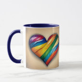 ラブゲイLGBTQIA+ハート マグカップ (左)