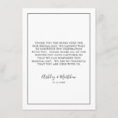 ラブゲストの写真結婚QRコードのキャプチャ エンクロージャーカード (裏面)