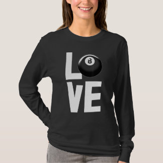 ラブゲームSビリヤード選手Teesメンズゲーム Tシャツ