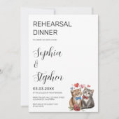 ラブコメ・カップルの猫たちのリハーサル 招待状 (正面)