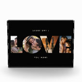 ラブコモダンラージュ切り出しロマンチックバレンタイン フォトブロック (正面)