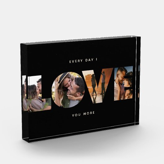 ラブコモダンラージュ切り出しロマンチックバレンタイン フォトブロック (左)