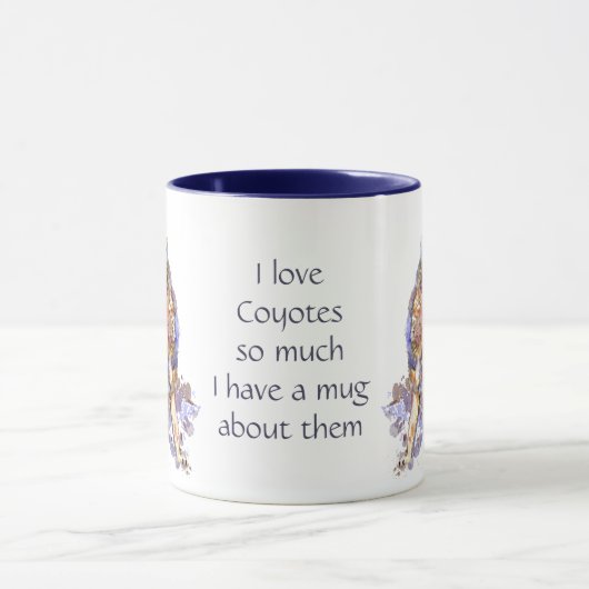 ラブコヨーテストゥルヴェルおもしろい引用文ことわざ マグカップ (中央)