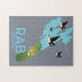 ラブコラティアヴィンテージスタイルの地図 ジグソーパズル (横)