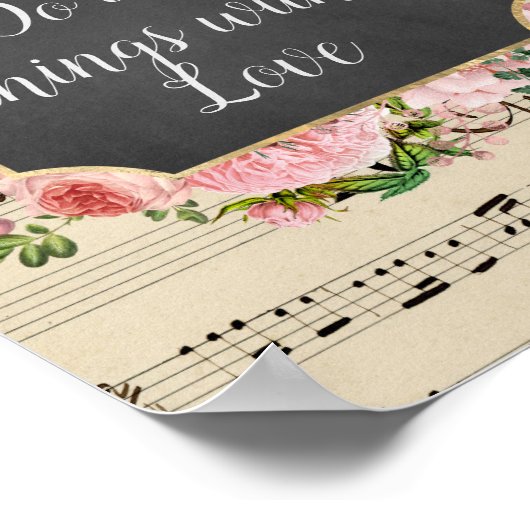 ラブコラージュを持つすべてのヴィンテージ ポスター (角)