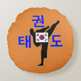 ❤☯✔ラブコリアン武術アートテコンドファブラス ラウンドクッション