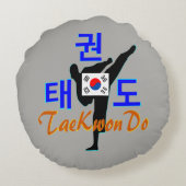 ❤☯✔ラブコリアン武術アートテコンドファブラス ラウンドクッション (裏面)