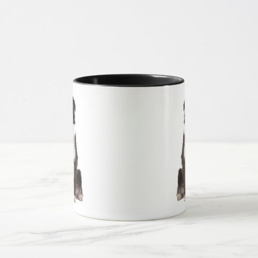 ラブコリー縁どソリュエティ引用文ことわざマグ マグカップ (中央)