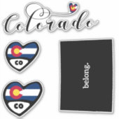 ラブコロラド3違うデザインダイカットシール シール (正面)