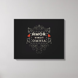 ラブコンバサーズオールラテンヴィンテージタイポグラフィ キャンバスプリント