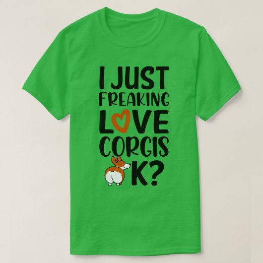 ラブコーギー1 Tシャツ (デザイン正面)