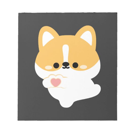 ラブコーギー ノートパッド (正面)