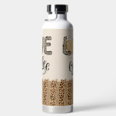 ラブコーヒーおもしろいかわいいトレンディー引用文 ウォーターボトル (右面)