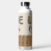 ラブコーヒーおもしろいかわいいトレンディー引用文 ウォーターボトル (左面)